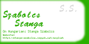 szabolcs stanga business card